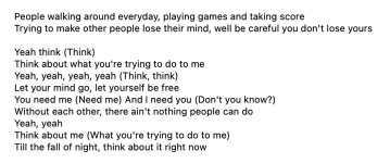 excerpt lyrics of Think.jpg