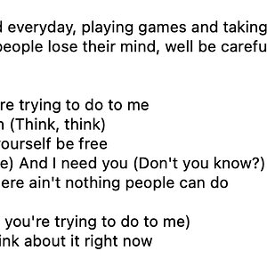 excerpt lyrics of Think.jpg